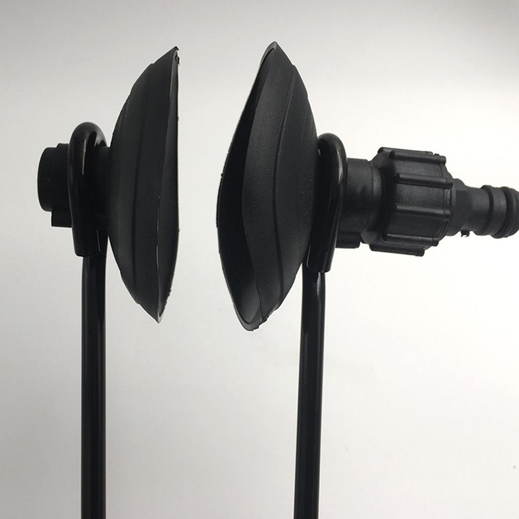 2pcs Outboard Boat Water Flow Motor Flusher Rectangular & Round Ear Muff Cup