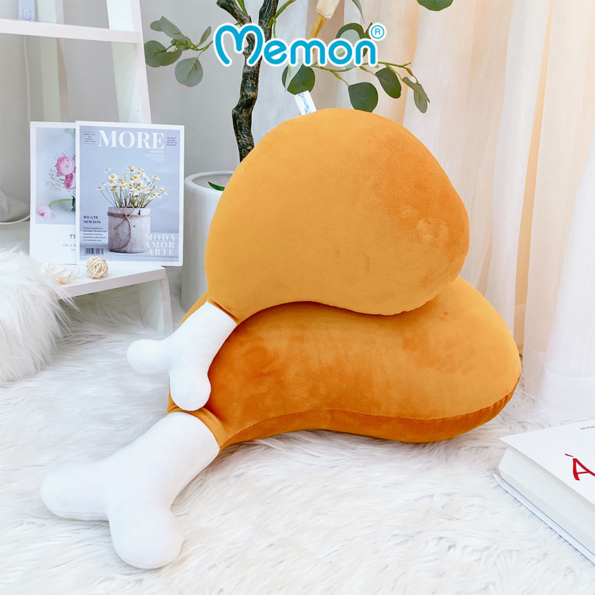 Gấu Bông Gối Ôm Hình Chiếc Đùi Gà Cao Cấp Memon