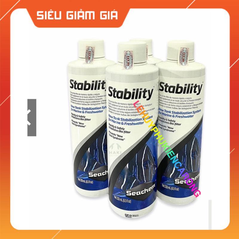 Vi Sinh Sống Cho Hồ Cá Biển Và Bể Cá Nước Ngoạt Seachem Stability 250ml 500ml Của Mỹ Có Tem Chính Hãng