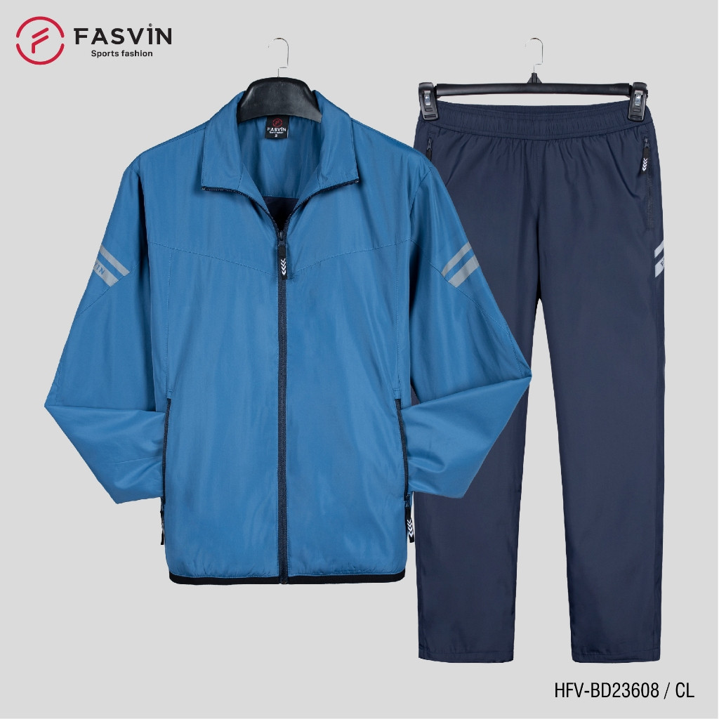 Bộ quần áo thể thao nam FASVIN BD23608.HN chất vải gió dán 02 lớp dày dặn ấm áp