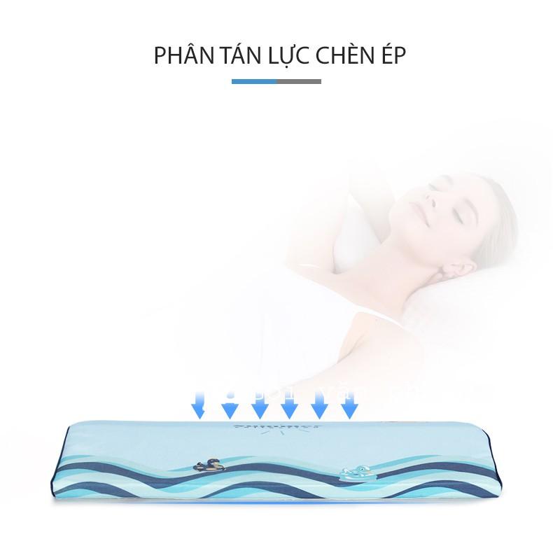 Gối kê lưng giãn cột sống chống đau lưng vỏ lụa mát nhiều hình ZURI PILLOW GLN-04