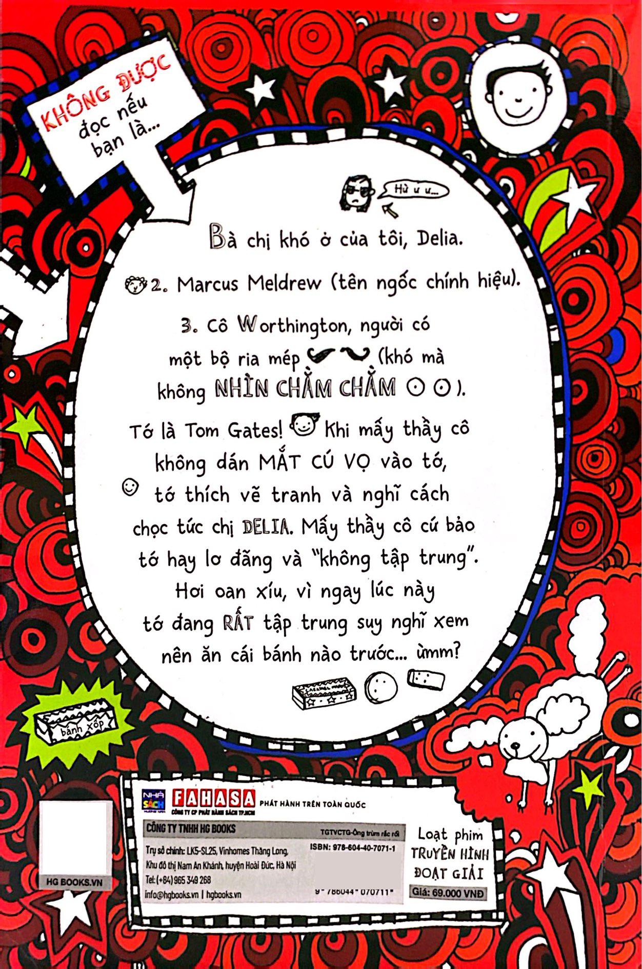 Sách - Thế Giới Tuyệt Vời Của Tom Gates - Ông Trùm Rắc Rối