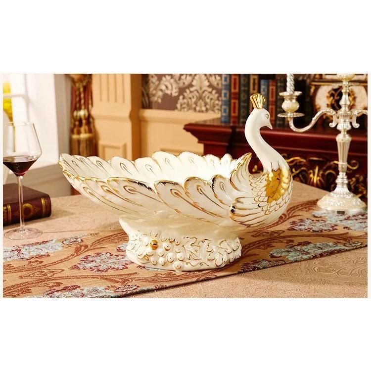 Thiên nga mạ vàng gốm sứ cao cấp decor - Gia Dụng Đức Minh