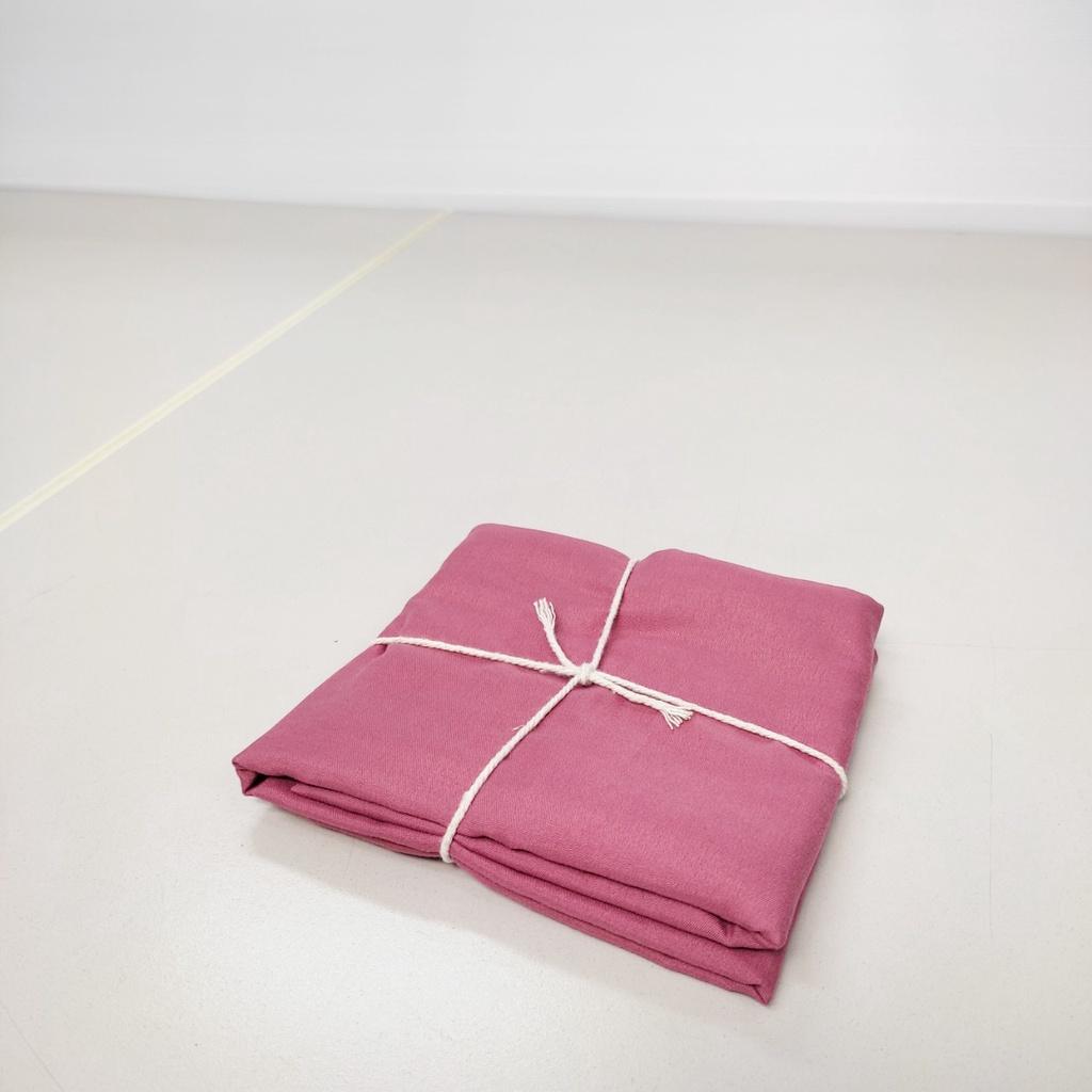 vỏ gối ngủ cotton tici 50x70cm giá rẻ vải tốt màu hồng mận