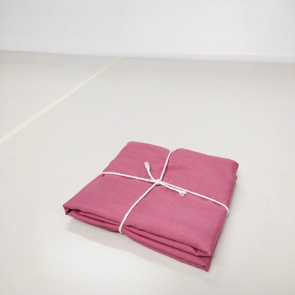 Vỏ gối ngủ cotton tici 50x70cm giá rẻ vải tốt màu hồng mận