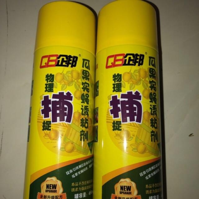 KEO XỊT BẪY RUỒI VÀNG chai 450ml (dùng xịt khoảng 40 chai lavi) - Hiệu quả ngay, an toàn cho người sử dụng