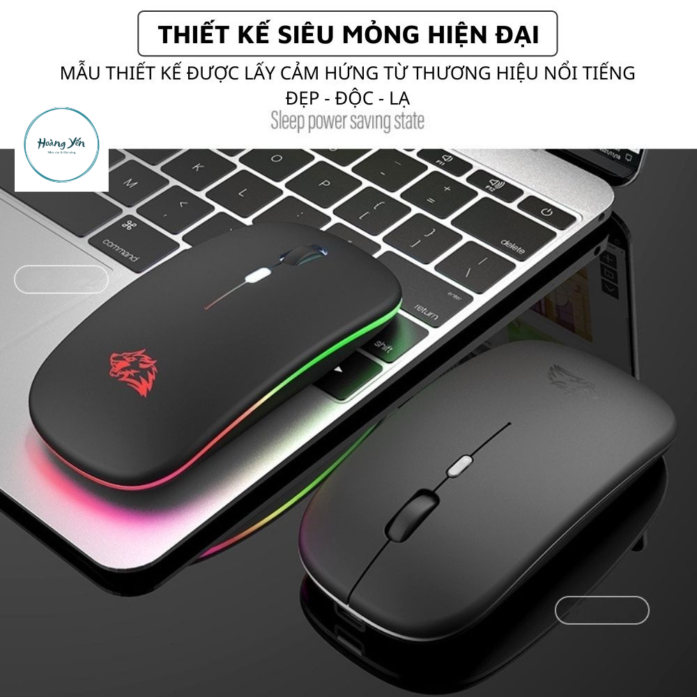 Chuột Bluetooth Không Dây Máy Tính X15 Có Led Đổi Màu Pin Sạc Dùng Văn Phòng, Chơi Game Cực Chất