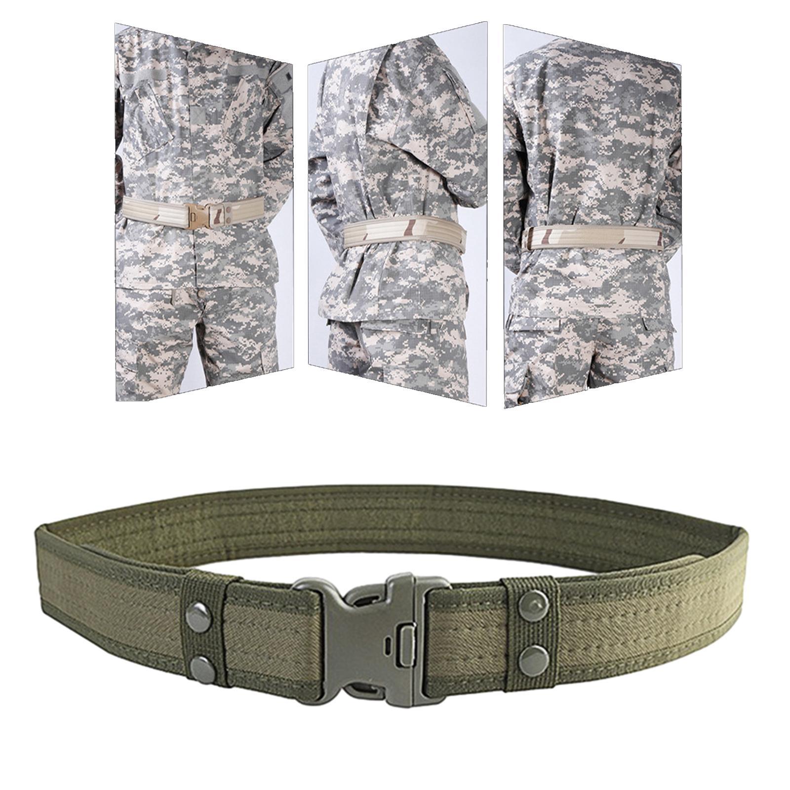 Men's Outdoor Belts Wear Resistant Outer Belt Waistband with Heavy Duty Quick Release Buckle for Leisure Sport Hiking Hunting
