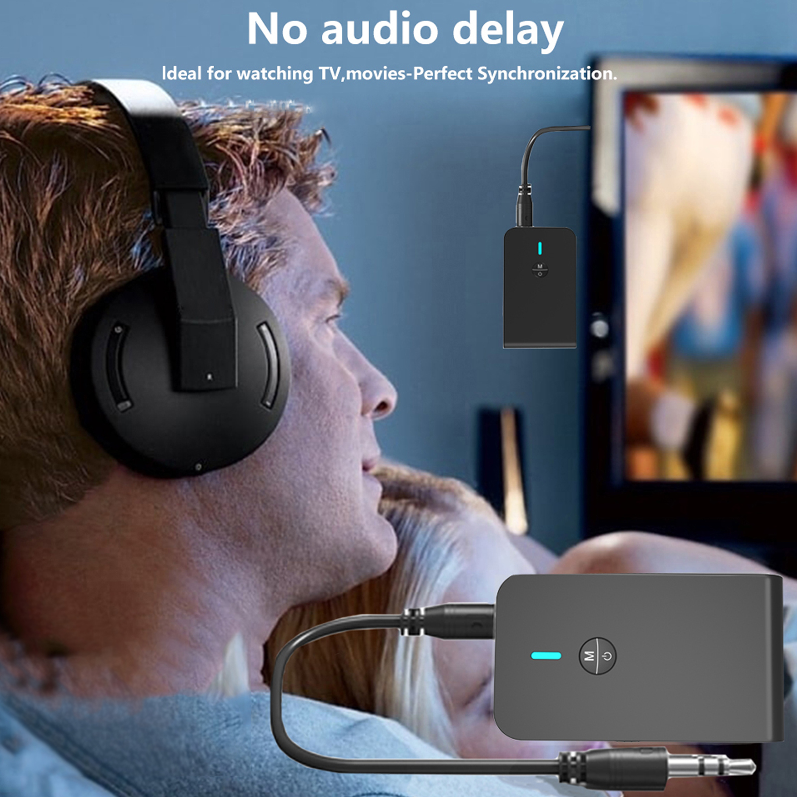 Bộ Chuyển Đổi Âm Thanh Không Dây BT-6 2 Trong 1 Bluetooth 5.0 AUX 3.5mm Cho Máy Phát Trên Ô Tô