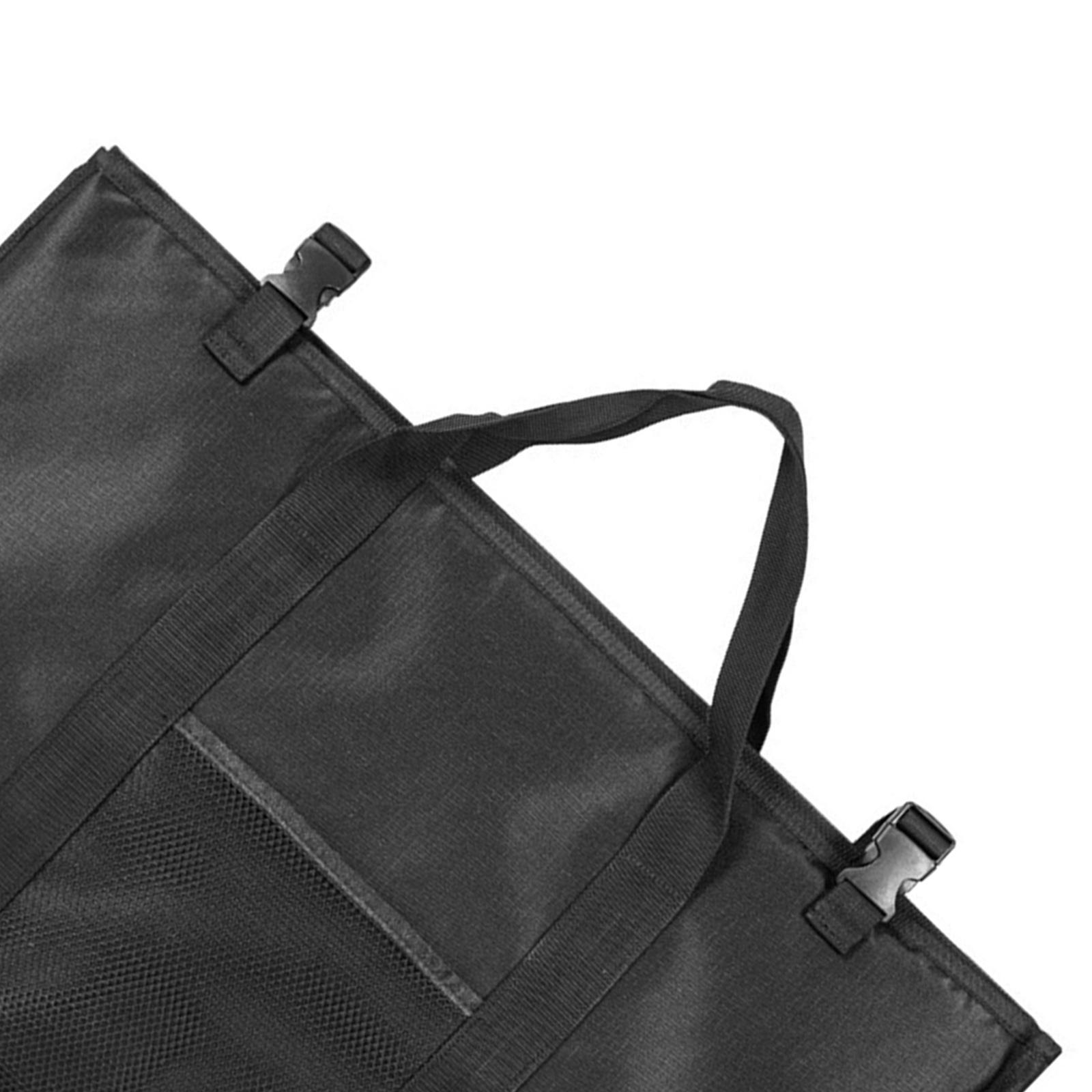 Folding Storage Bag Camping Drain Rack Storage Organizer for Camping Black