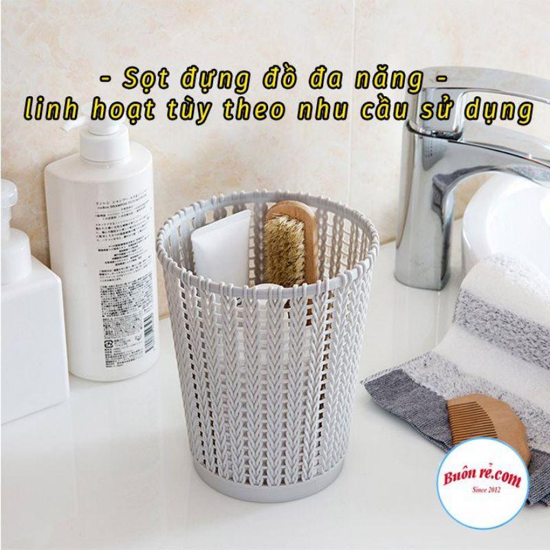 Sọt nhựa đan mây đựng đồ đa năng