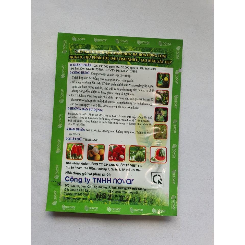 10 GÓI PHÂN BÓN VUTRI ZINC GÓI 5G  GIÚP BỔ SUNG VI LƯỢNG