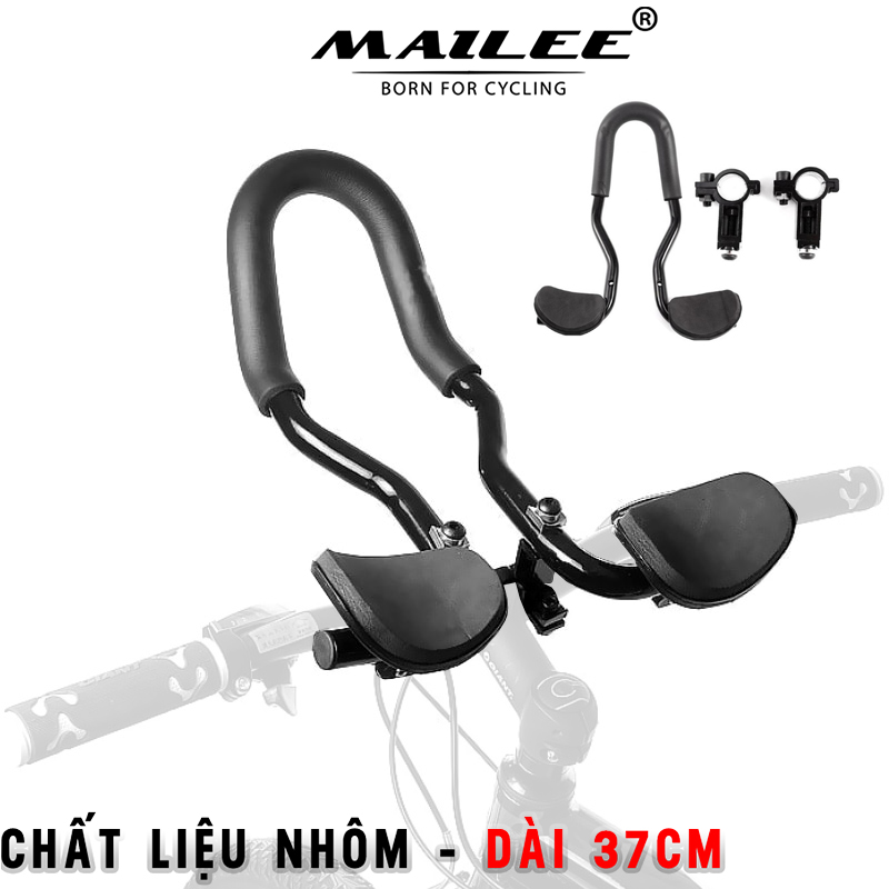 Tay càng nghỉ TT, Thanh Tay Lái Cho Xe Đạp Chất Liệu Nhôm, Tay Cầm cho ba môn phối hợp cho xe đạp thể thao trọng lượng nhẹ - Mai Lee