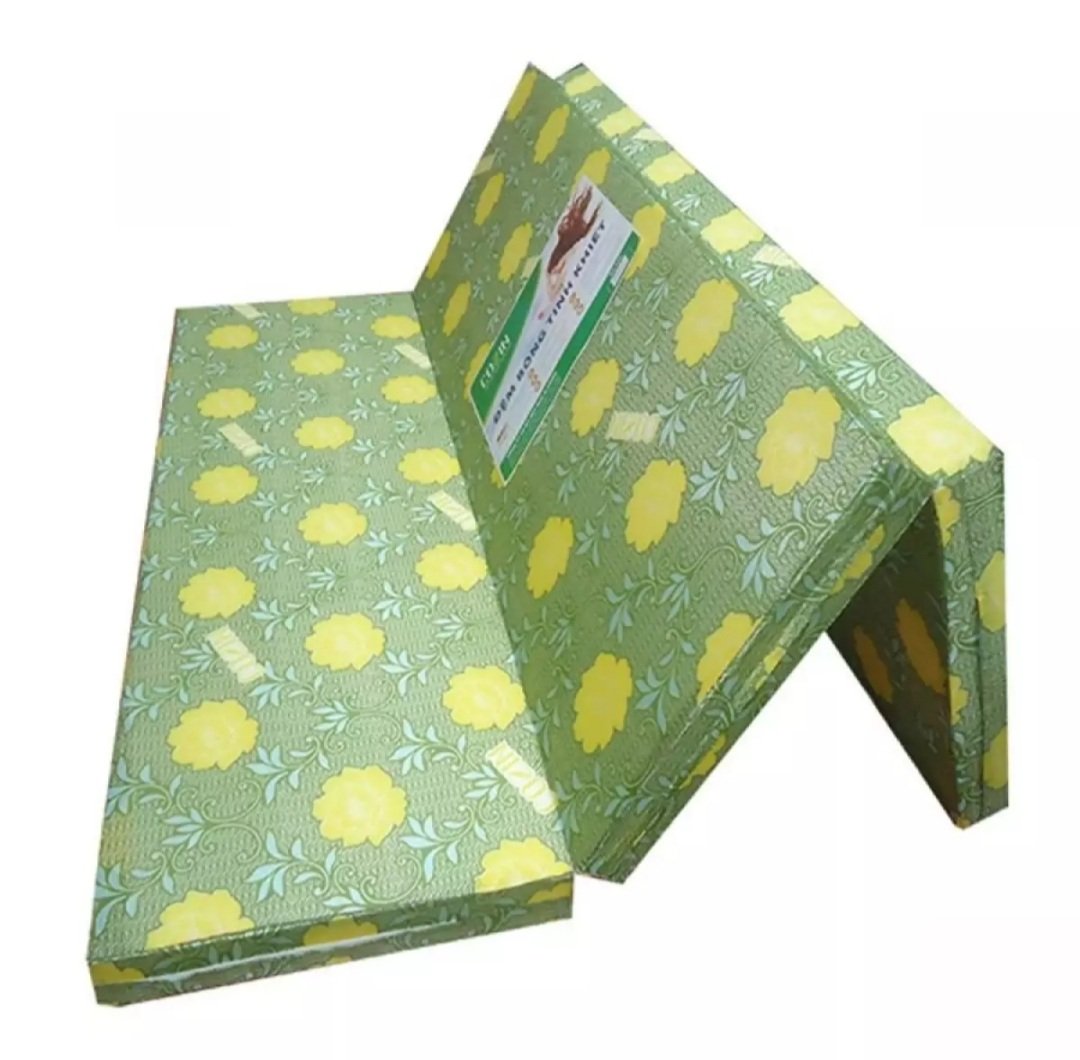 10 phân.Nệm PE Hàn Quốc cao cấp gấp 3 tặng kèm 1 Gra trải giường cùng kích thước màu ngẫu nhiên