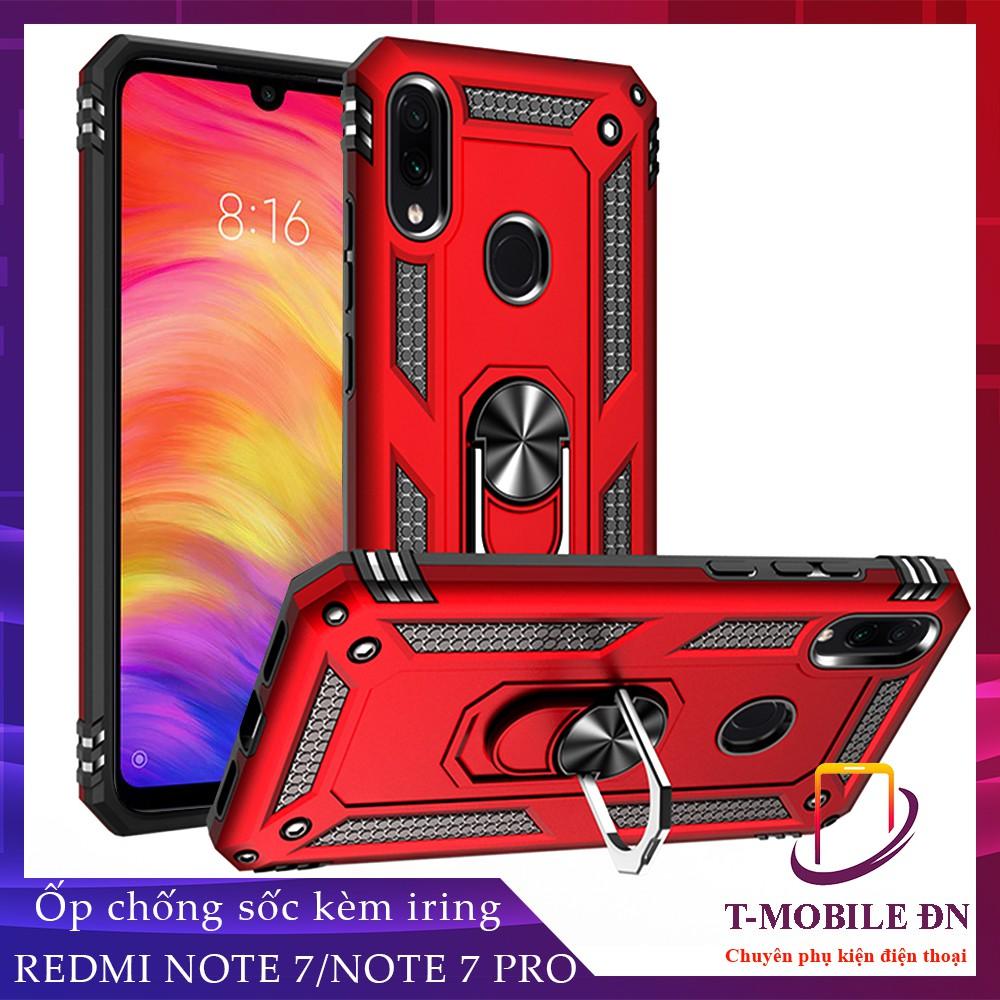 Ốp lưng cho Xiaomi Redmi Note 7 Pro chống sốc 2 lớp kèm nhẫn iring làm giá đỡ
