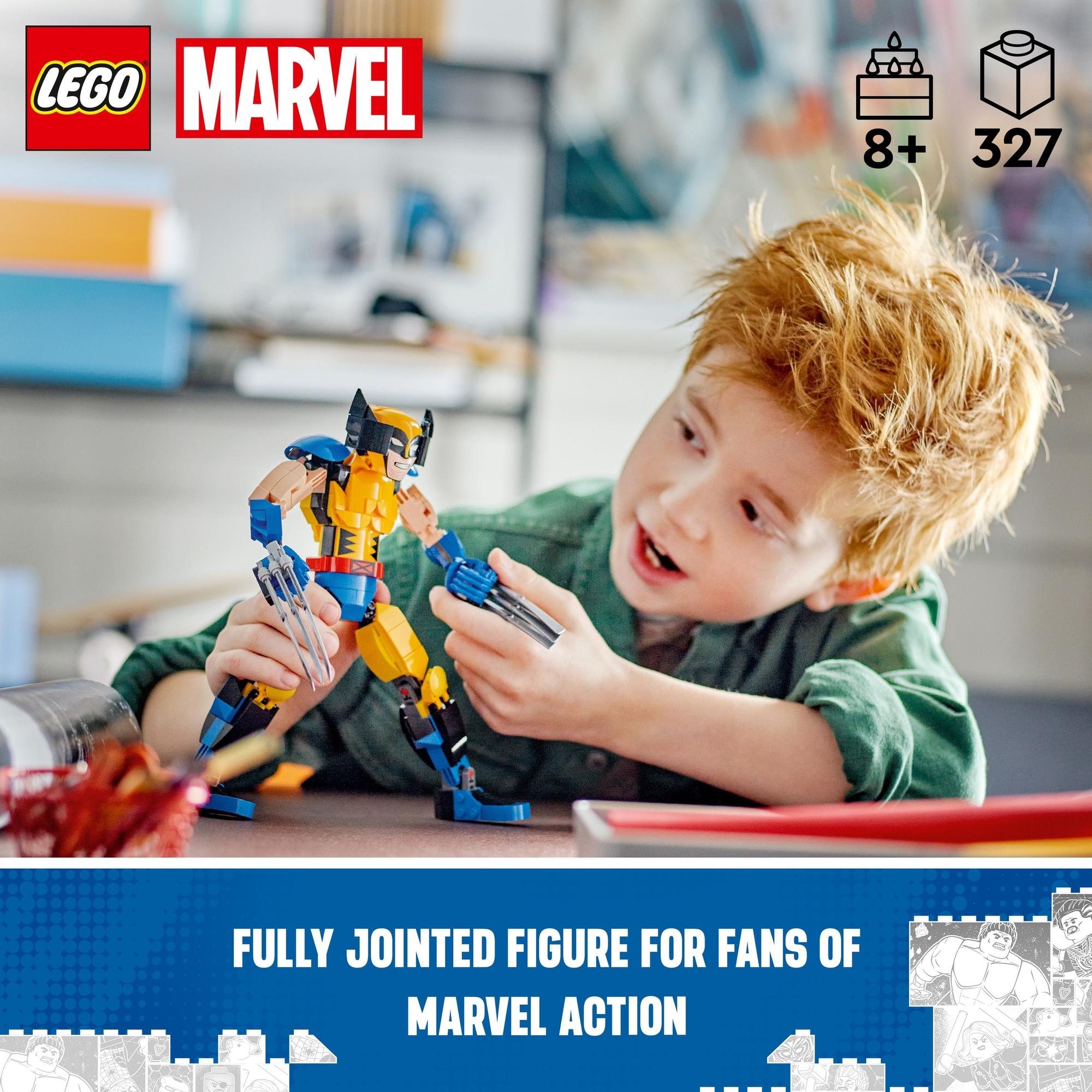 Hình ảnh LEGO SUPERHEROES 76257 Đồ chơi lắp ráp Mô hình Người Sói Wolverin (327 chi tiết)