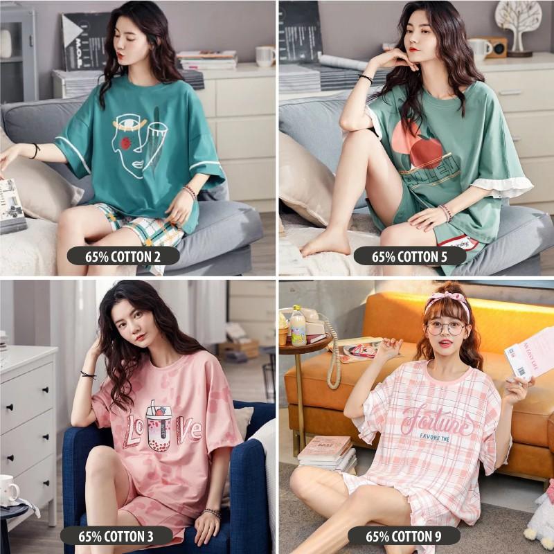 Bộ Mặc Nhà Nữ Mùa Hè Cotton Đẹp