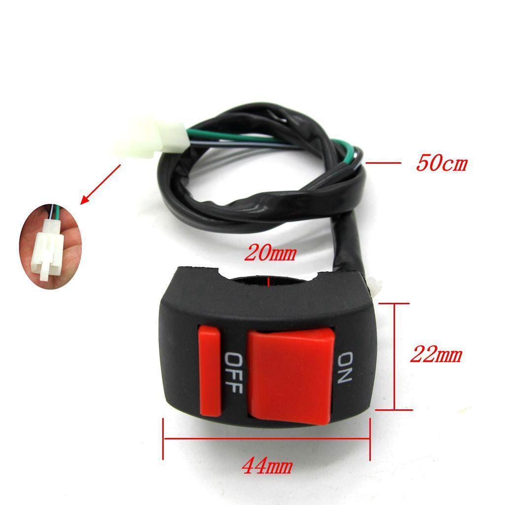 3 Pieces Handlebar Starter Kill Switch For DirtBike 50/70/90/110/125cc
