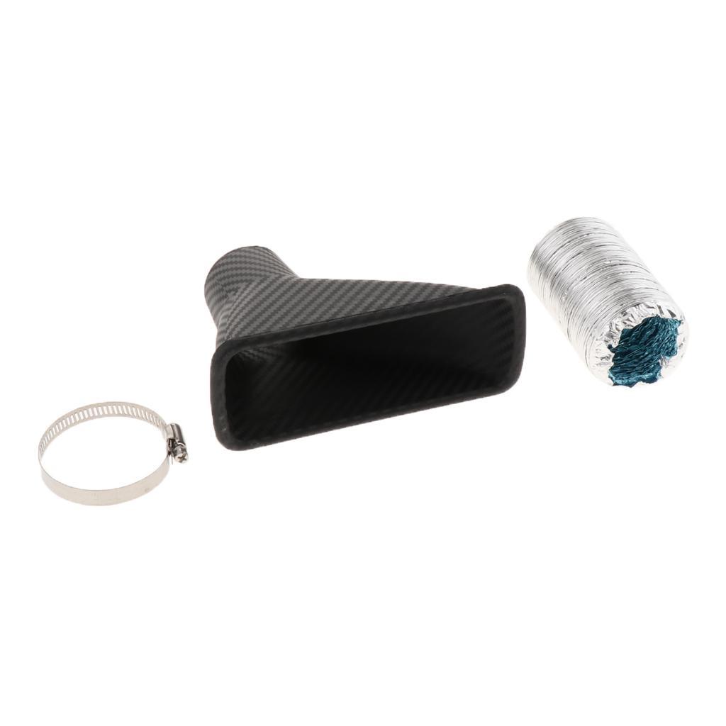 3 Sets Car Front Bumper Turbo Cold Air Intake Pipe Turbine Inlet Pipe Kit