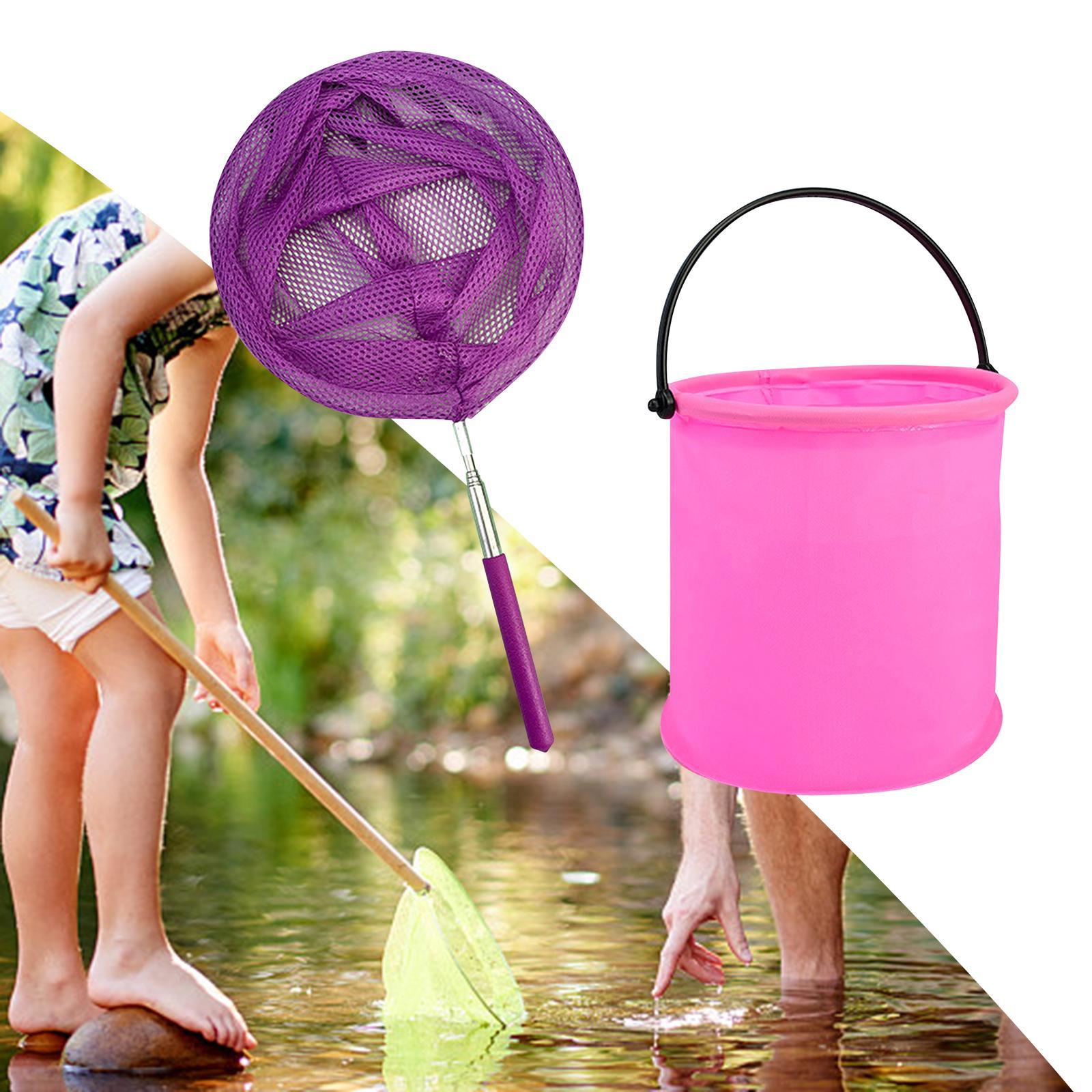 Children's Camping Tool Folding Bucket Travel for Fish Butterfly