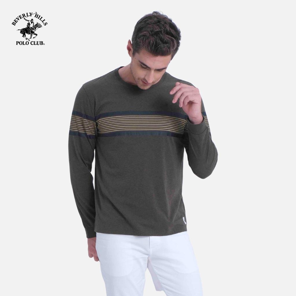 Áo thun nam tay dài 100% cotton Beverly Hills Polo Club - TSMRLS20TL132