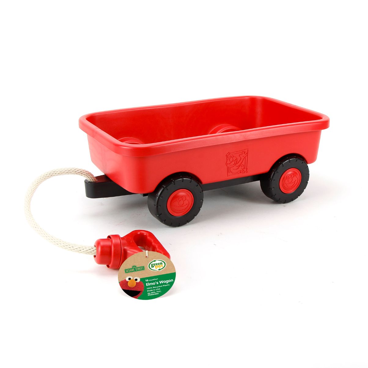 Đồ Chơi Xe Kéo Hàng Elmo’s Wagon Green Toys Cho Bé Từ 18 Tháng