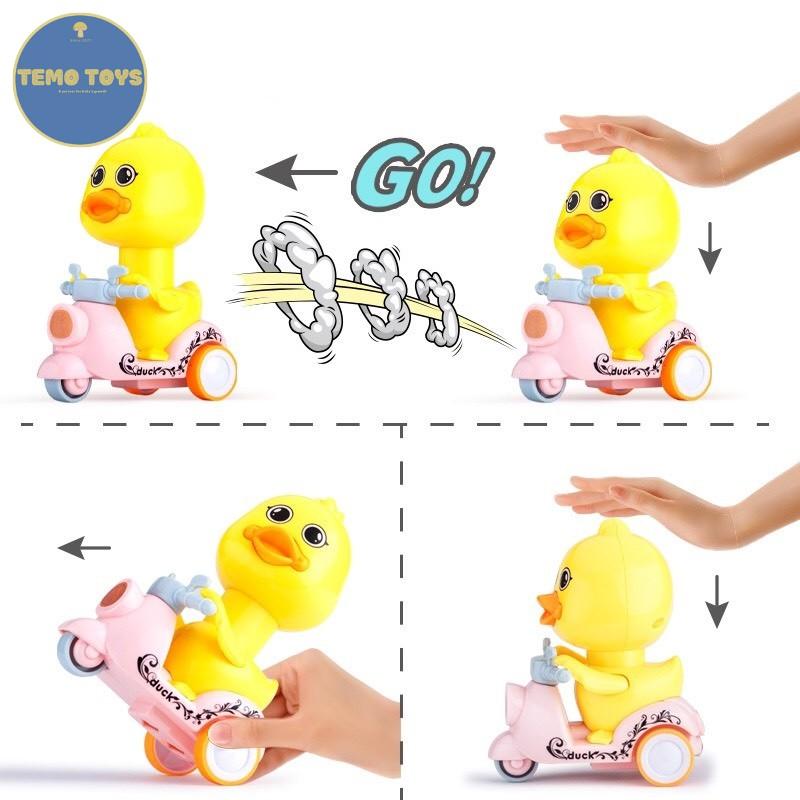 Đồ Chơi Vịt Con Đi Xe Máy Đáng Yêu Đồ chơi mô tô cho bé