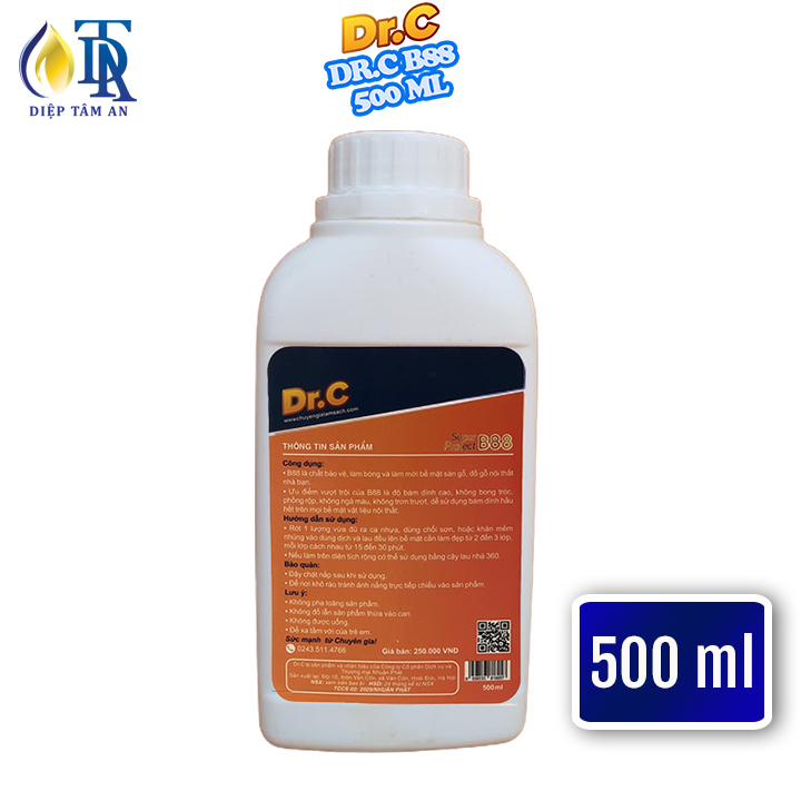 Dung Dịch Phủ Bóng Dr.C B88 500ml, Phục Hồi Độ Bóng,Đồ Nội Thất, Sàn Gỗ,Tạo Lớp Bảo Vệ Sàn, Chống Trơn Trượt Sàn Gỗ