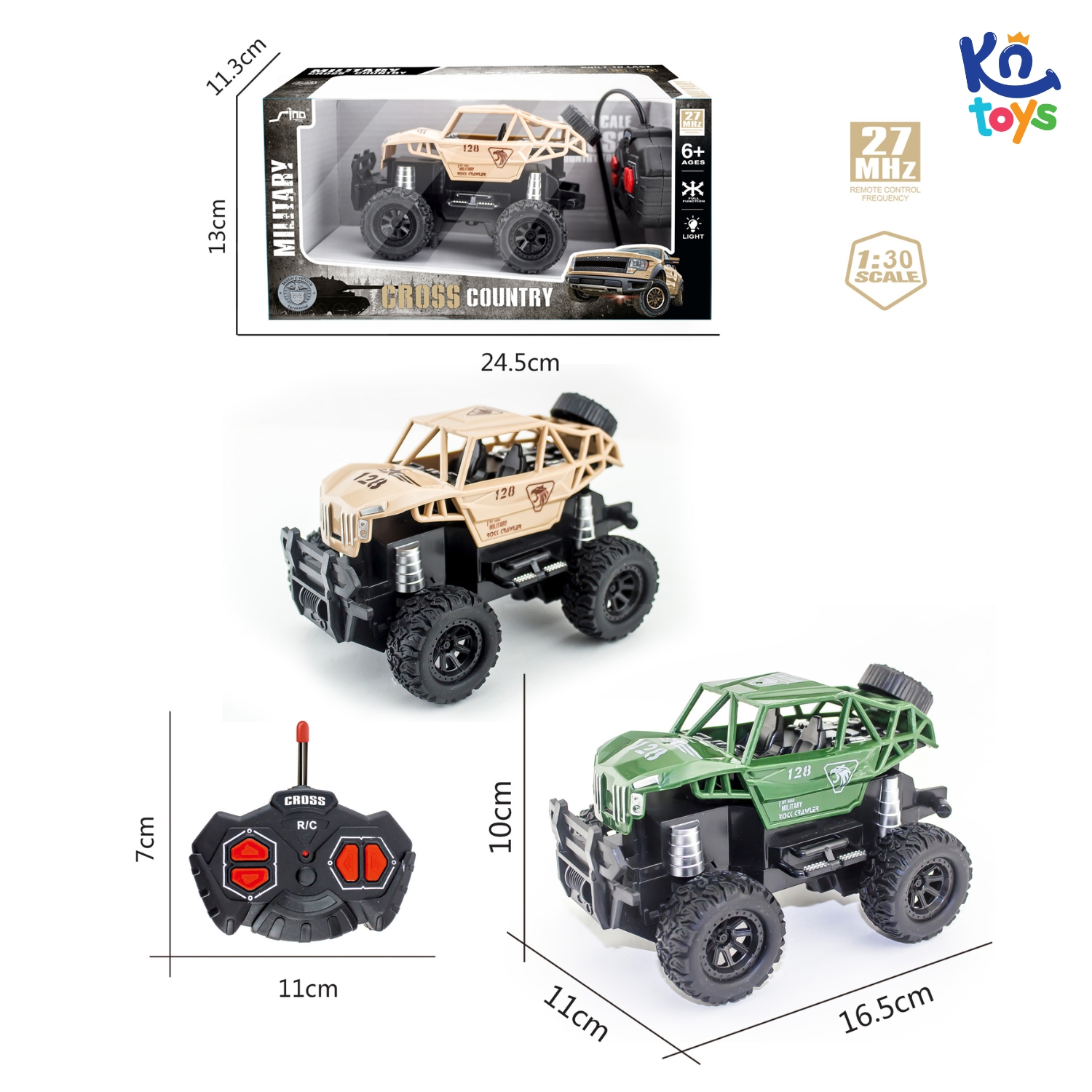 Đồ Chơi Điều Khiển Tỷ Lệ 1:30 SINO27-04A – Xe Địa Hình KN TOYS (Màu ngẫu nhiên)