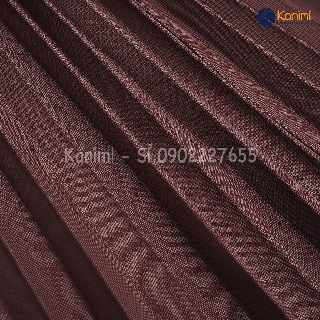 Chân váy xếp ly dáng dài hàng QC cao cấp 5 màu cực đẹp Kanimi