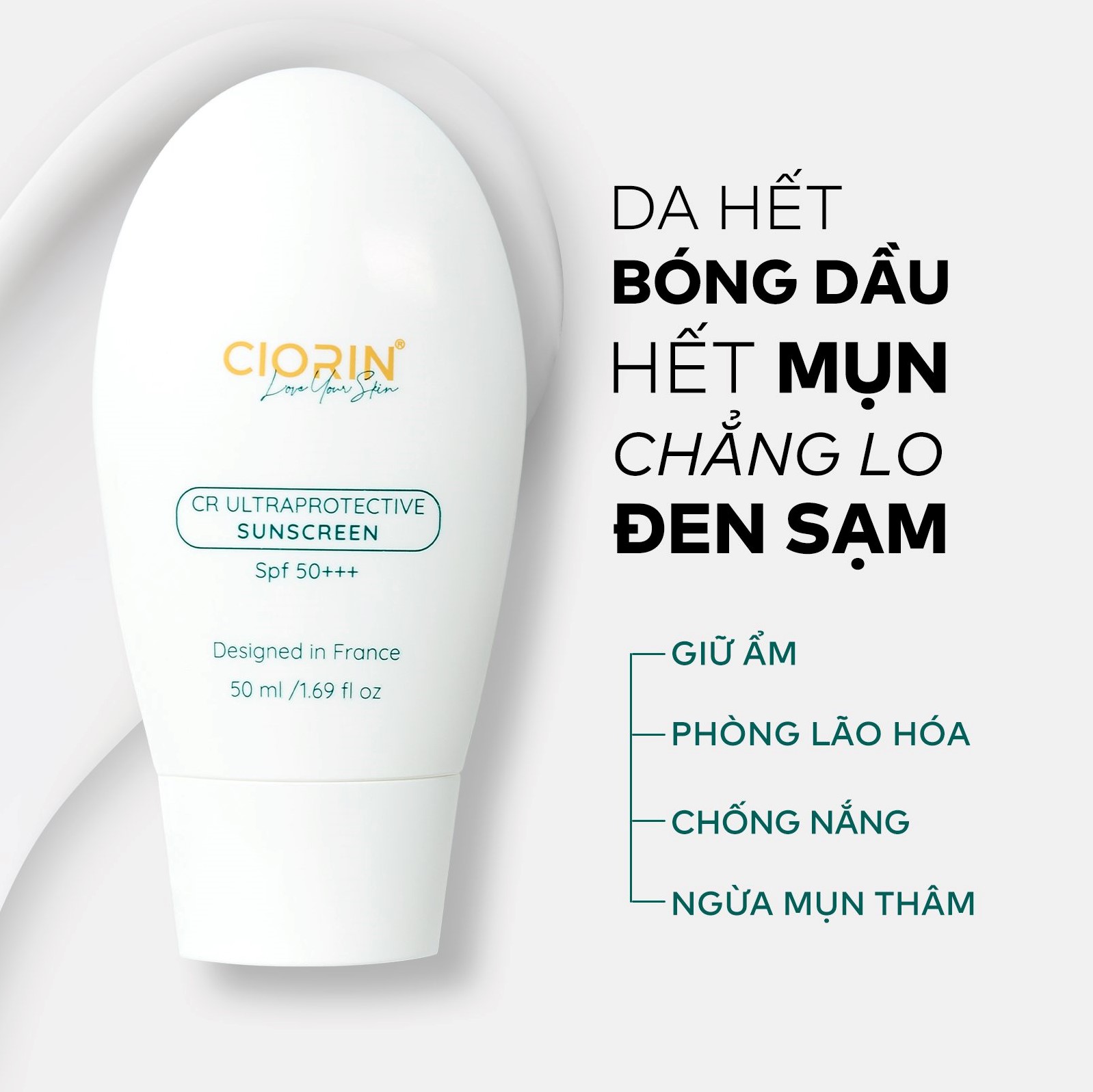 Kem Chống Nắng Ciorin Cr Ultra Protective Sunscreen Upgrade Chuyên Biệt Cho da treatment