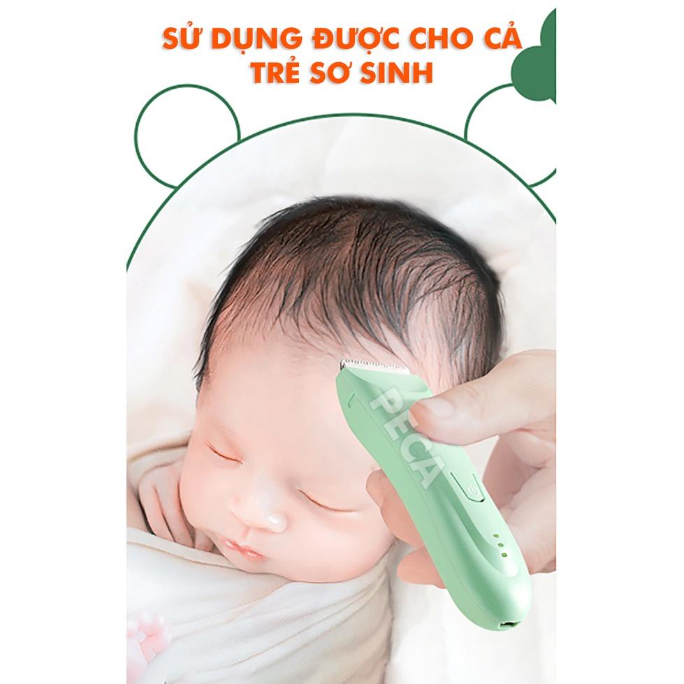 Tông đơ cắt tóc trẻ em không dây Kemei KM-811lưỡi sứ trắng, không ồn chuyên dụng cắt tóc cho con, cắt tóc bé sơ sinh