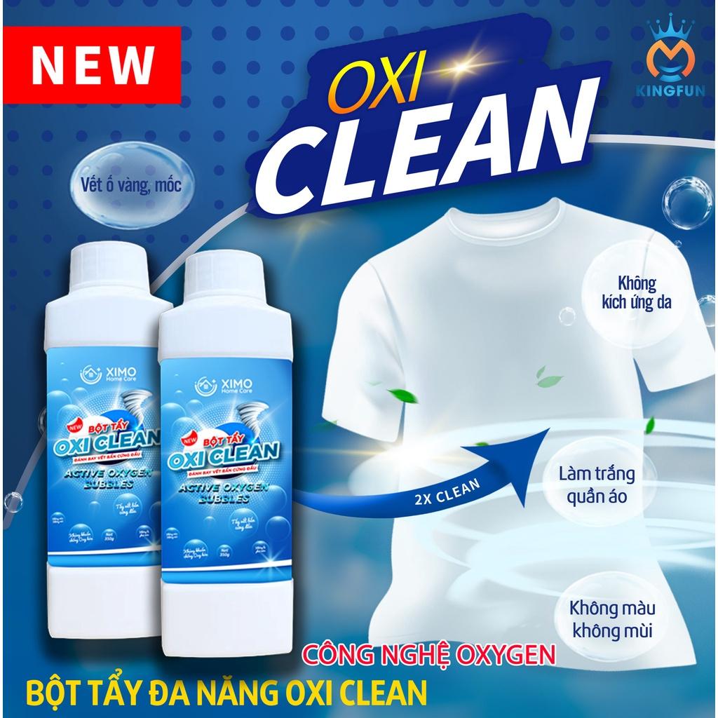 Bột tẩy đa năng 350g an toàn với công nghệ Oxy Clean tẩy trắng quần áo, đồ gia dụng, tẩy sạch vết dầu mỡ
