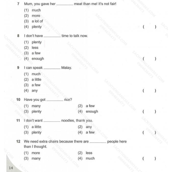 Topical Grammar Practice 3
