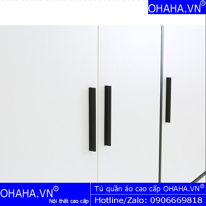TỦ QUẦN ÁO GỖ CÔNG NGHIỆP CAO CẤP 4 CÁNH OHAHA - TQA001