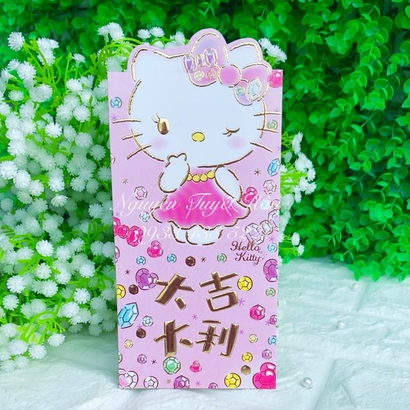 Bao lì xì mẫu kim cương Hello Kitty