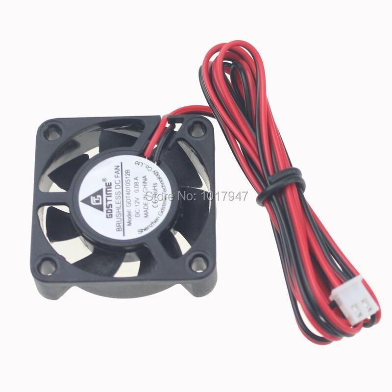 1 Quạt Tản Nhiệt Mini Không Chổi Than Gdstime Dc 12v 2pin Cho Máy In 3d Makerbot Cpu 40mm X 10m 4cm