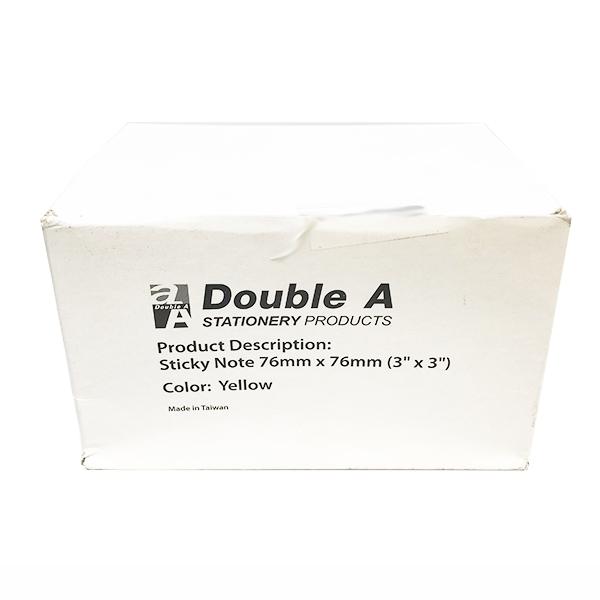 Giấy Note Double A 76 x 76 Mm - Màu Vàng