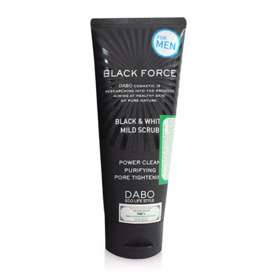 Sữa rửa mặt Nam Dabo Black Force Men Hàn Quốc 120ml Tặng Móc khoá