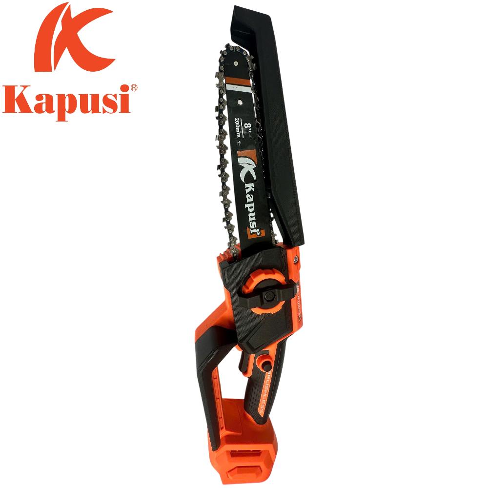 MÁY CƯA XÍCH DÙNG PIN 21V KAPUSI LƯỠI 8" - CẮT MỌI LOẠI GỖ, NHẸ NHÀNG – LINH HOẠT – MẠNH MẼ