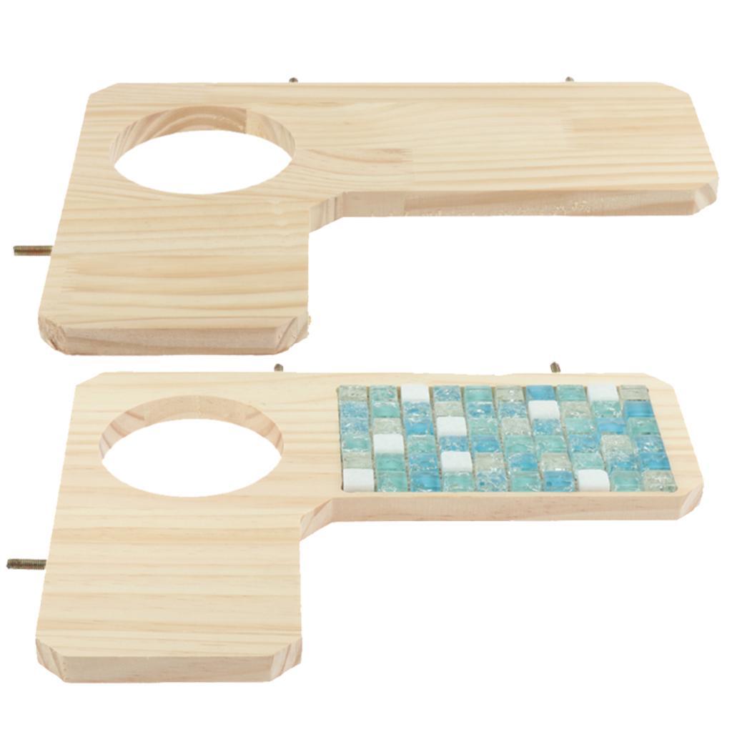 Hamster Wooden Stand Platform Hamster Cage Accessories for Small Pet
