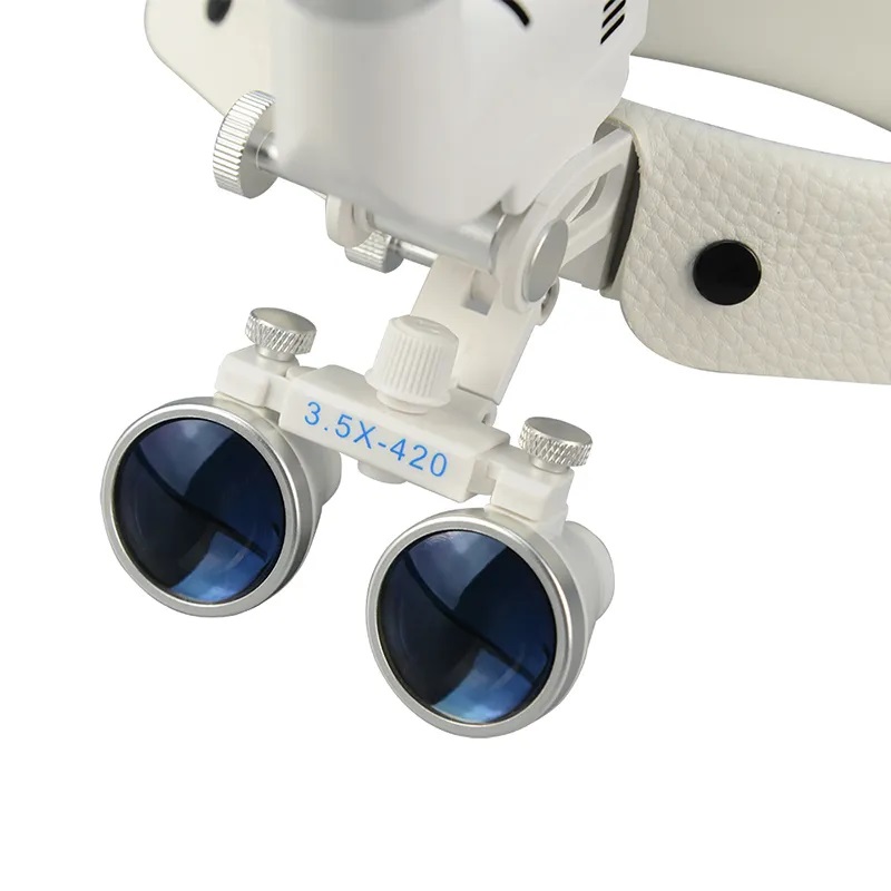 Kính lúp cao cấp cho nha khoa phẫu thuật có đèn, choàng đầu TERINO RDM-001 - Hàng chính hãng