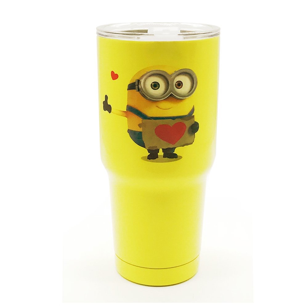 Ly Giữ Nhiệt Chân Không Cao Cấp Hình MINION Siêu Dễ Thương Màu Vàng