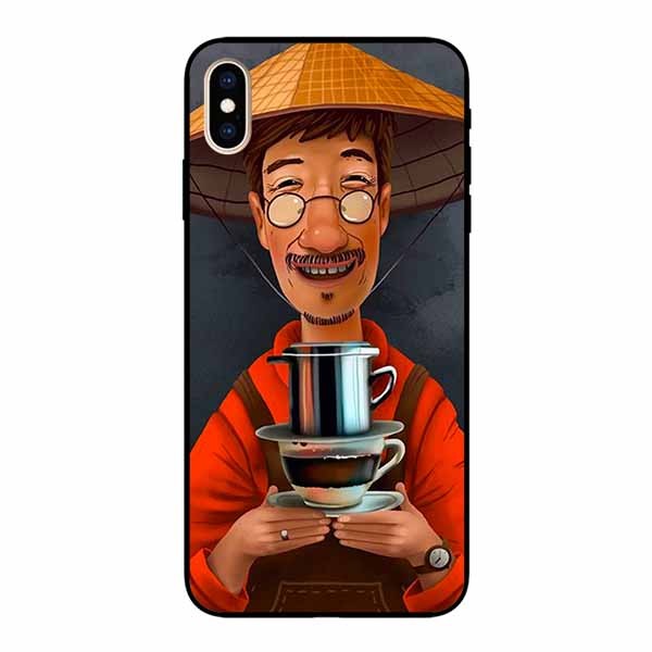 Ốp lưng in cho Iphone X/ Xs  Cà Phê Phin