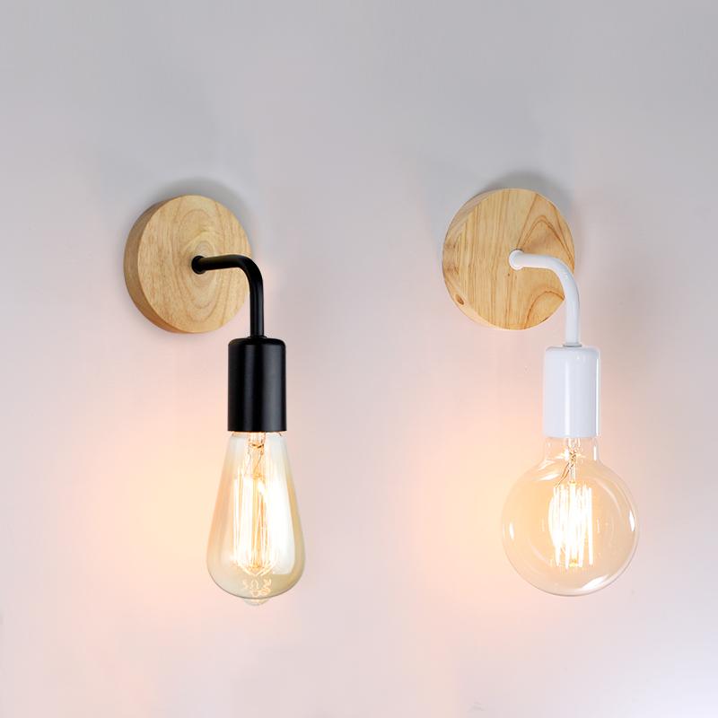 Đèn tường gỗ Vintage Sconce Wall Lightture