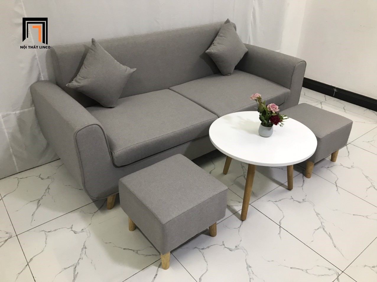 Bộ bàn ghế sofa băng dài phòng khách nhiều màu sắc