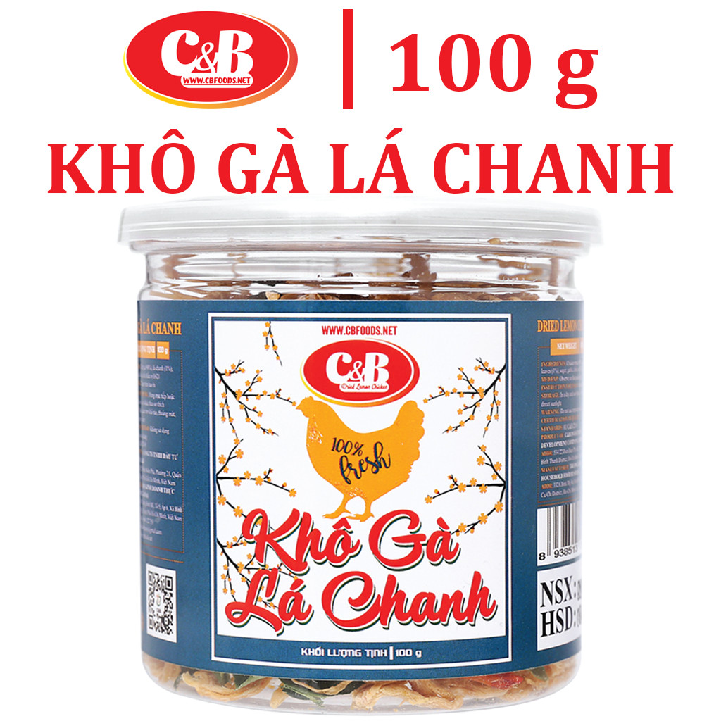 Khô Gà Lá Chanh C&B Hộp 100 Gram