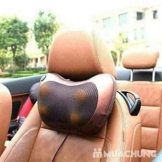 Gối matxa hồng ngoại 8 bi