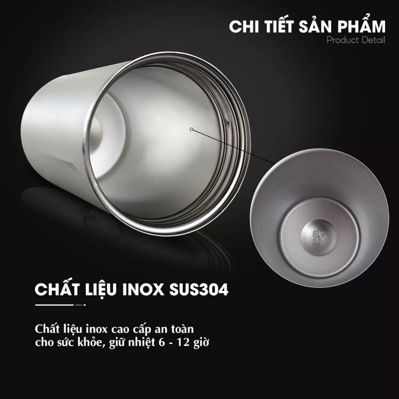 Ly Giữ Nhiệt Coffee inox 304 350ml và 500ML Đựng Nước Giữ Nhiệt Có Nắp Chống Tràn - HÀNG CHÍNH HÃNG MINIIN