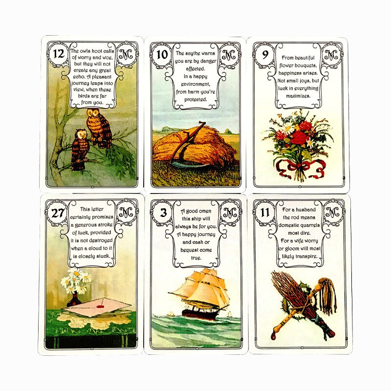 Bộ Bài  Lenormand Urania JMC Red Owl Tarot